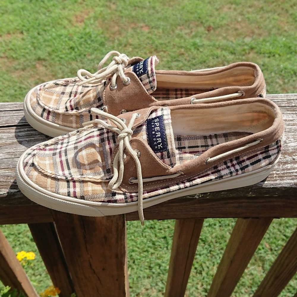 Sperry Topsiders Plaid